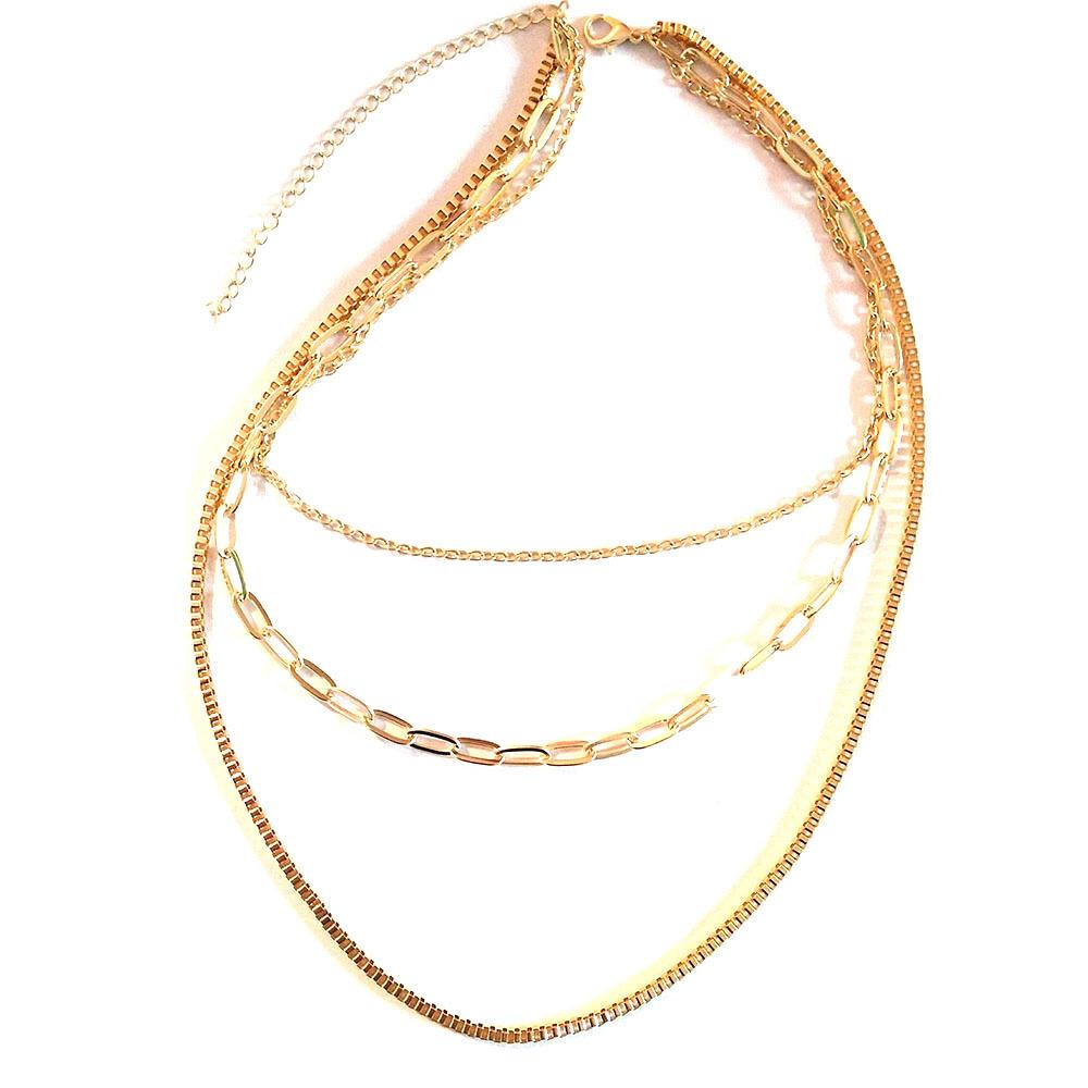 

3 Layer Choker Chains Jewelry Set for Women Elegant Birthday Gift Fashionable Stackable Necklace Set