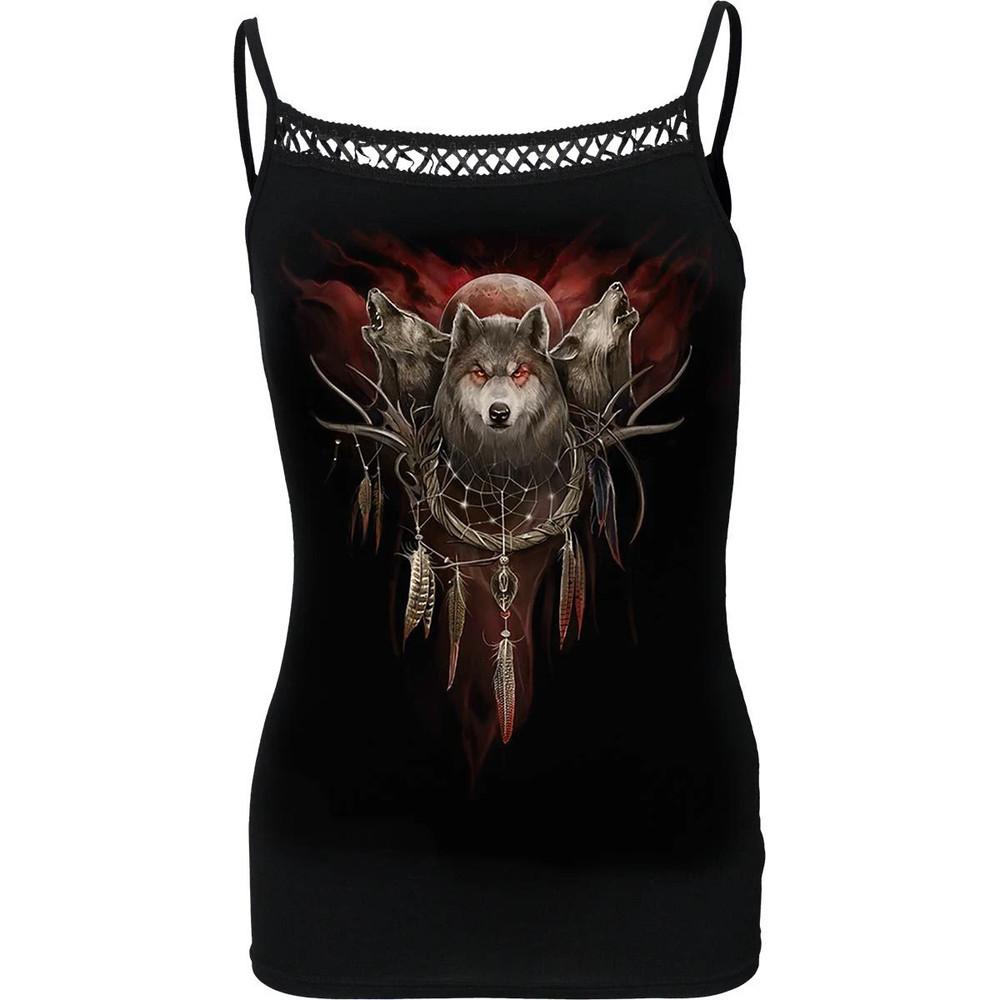 

Spiral Direct Weeping Of The Wolf Cross Edge Sleeves Wolves Wild Tatoo Unisex T-Shirt S