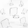 12 Pieces AirPlant Holder with Pad Acrylic Planter for Office Walls, Openings