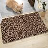 Fashion Animal Leopard Zebra Cow Deer Pattern Carpet Soft Carpets Rug Entrance Anti-slip Floor Mats Water Absorption