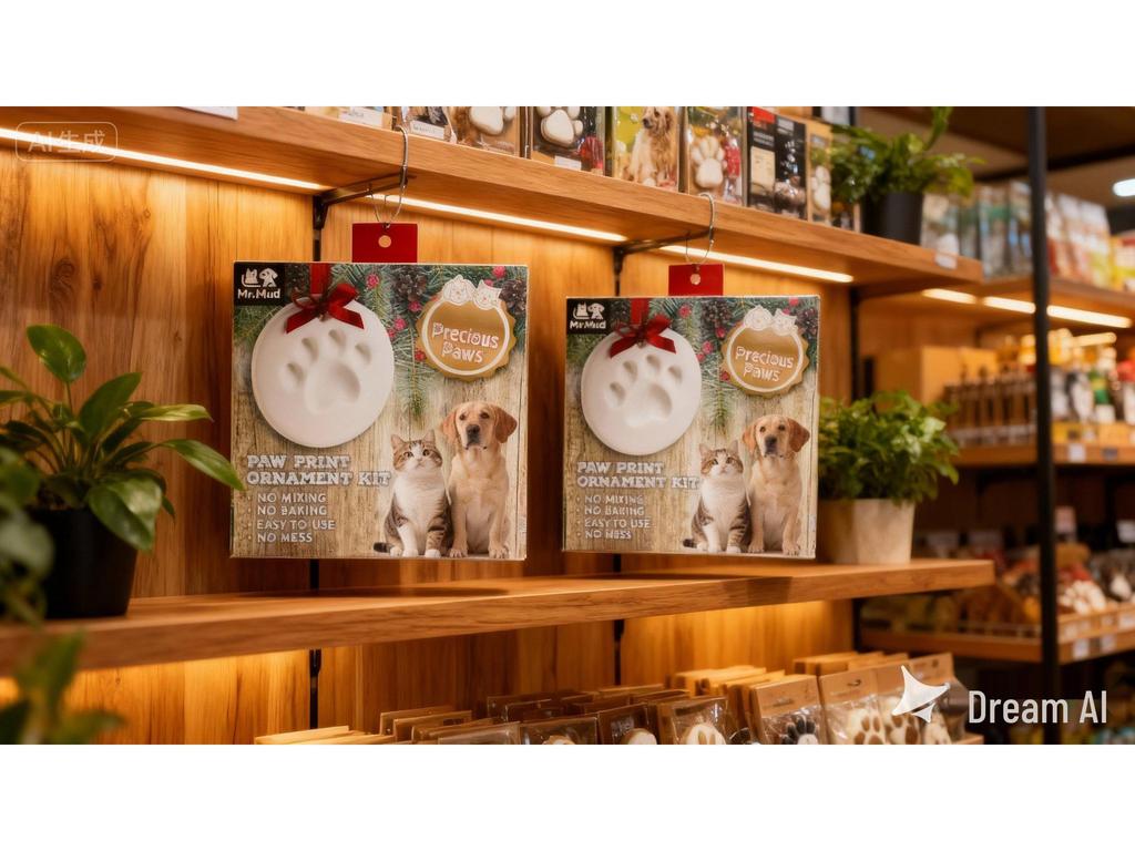 Pet Paw Print Ink Pad: Commemorative Birthday Gift for Cat and Dog Footprints