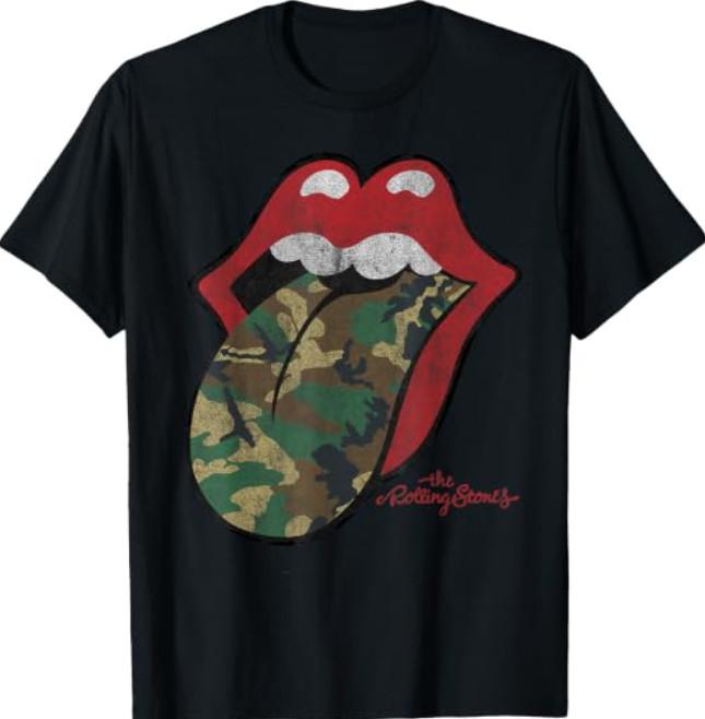 Official Distressed Camo Tongue T-Shirt