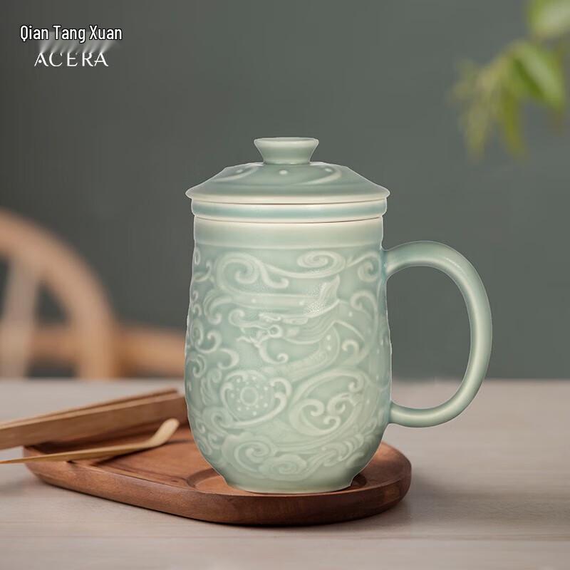 ACERA Livenware Auspicious Dragon Ceramic Tea Mug with Infuser