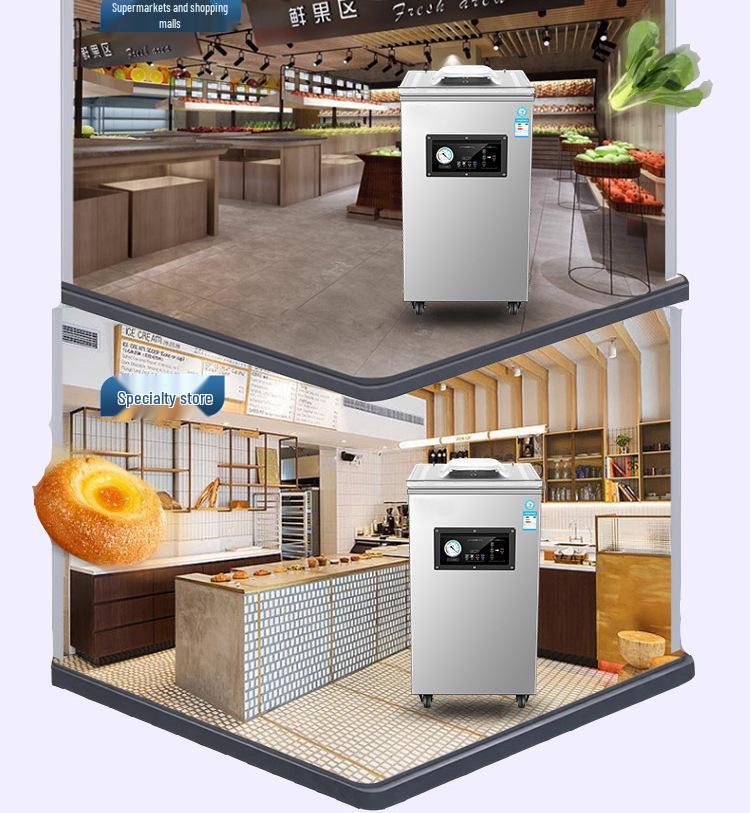 Fully Automatic Dual-Use Vacuum Sealer for Dry & Wet Food Preservation, Single Chamber