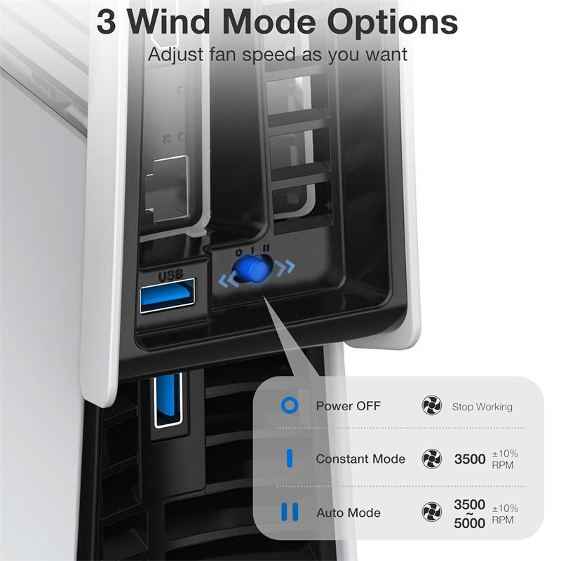 Cooling Fan For Ps5 Pro Intelligent Temperature Control Low Noise Fan For Ps5 Pro Disc & Digital Edition