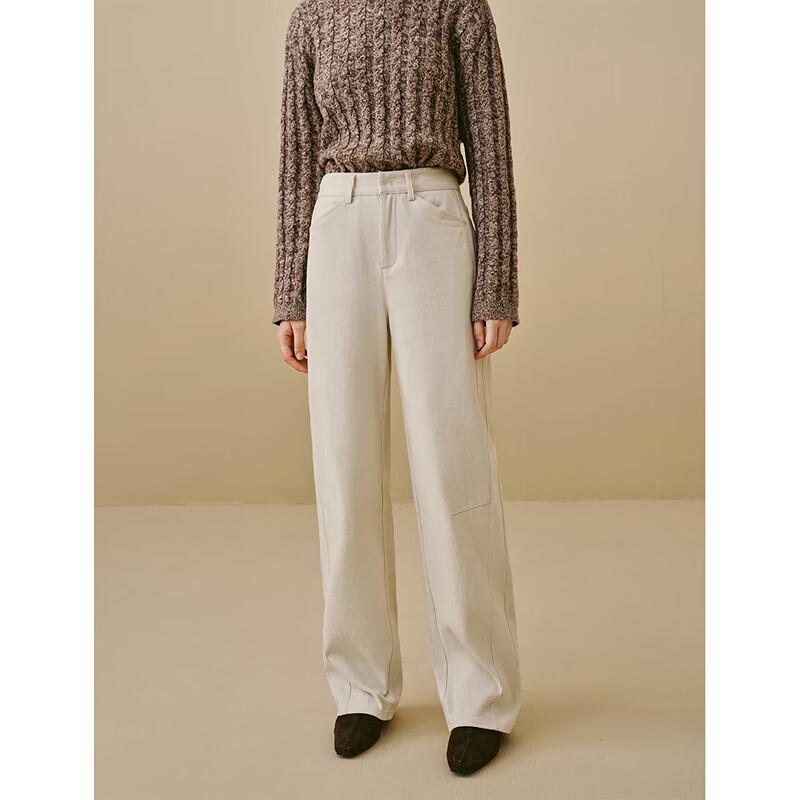 INMAN Women's Casual High-Waist Brushed Banana Pants