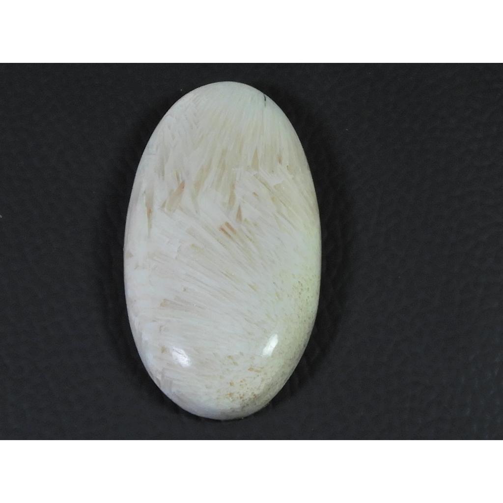 26X48X08 MM Natural Scolecite Oval Shape Cabochon Loose Gemstone 75Cts. B-289
