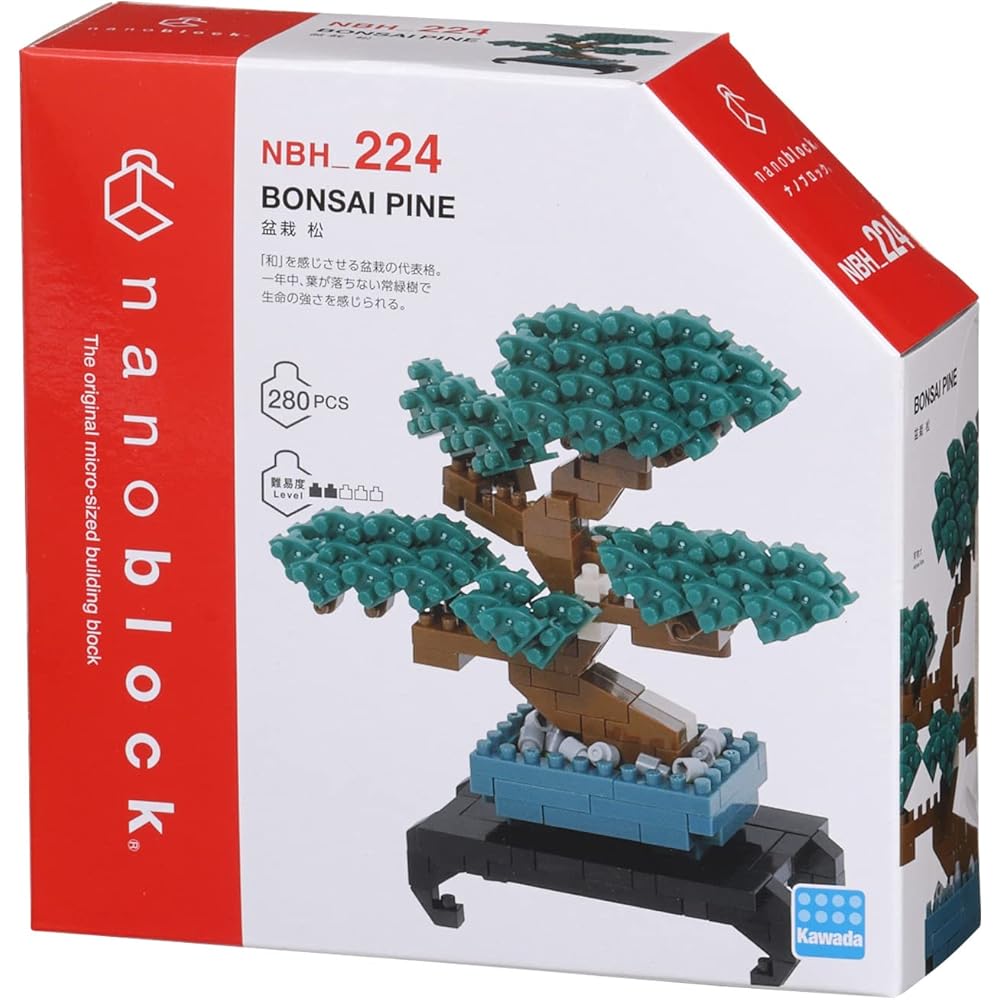 Kawada nanoblock Bonsai Pine Building Kit NBH_224 300 Pieces Educational Toy