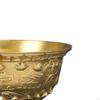 Feng Shui Treasure Bowl Wealth Money Bowls Retro Brass Offering Desktop Ornament for Spring