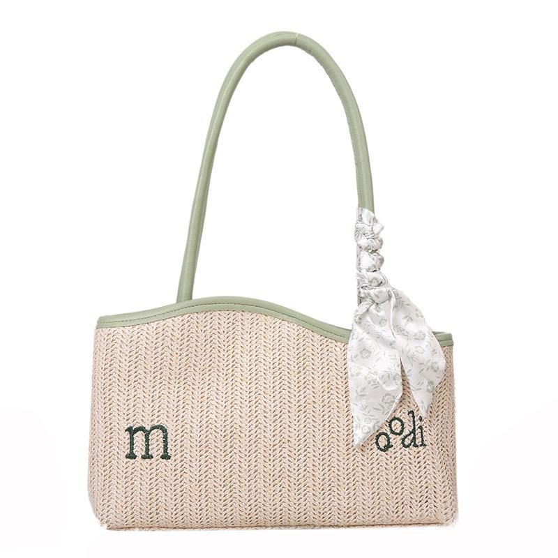 

Newest Summer Beach Straw Bag Female Handbag Fashion Straw Shoulder Messenger Bags Women S Designer Luxury Woven Bucket Bag