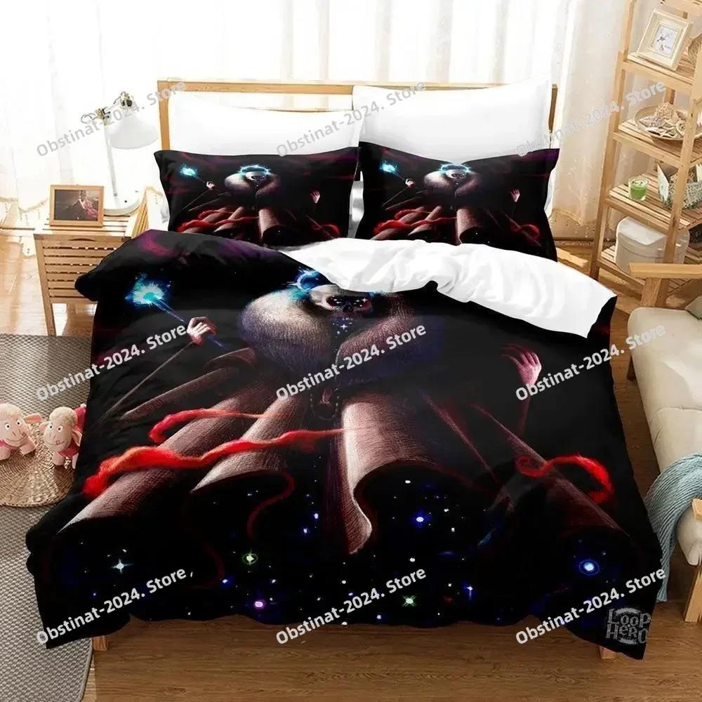 Fashion 3D Loop Hero Bedding Set Printed Single Comforter Quilt Bed Cover Duvet Cover Pillow Case 3 Pieces Sets Kids Adult Size