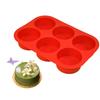 Food Grade Silicone Baking Pan Feature 6 Cylindrical Cavities Ideal for Cakes Dessert Heat Resistant and Nontoxic Materials