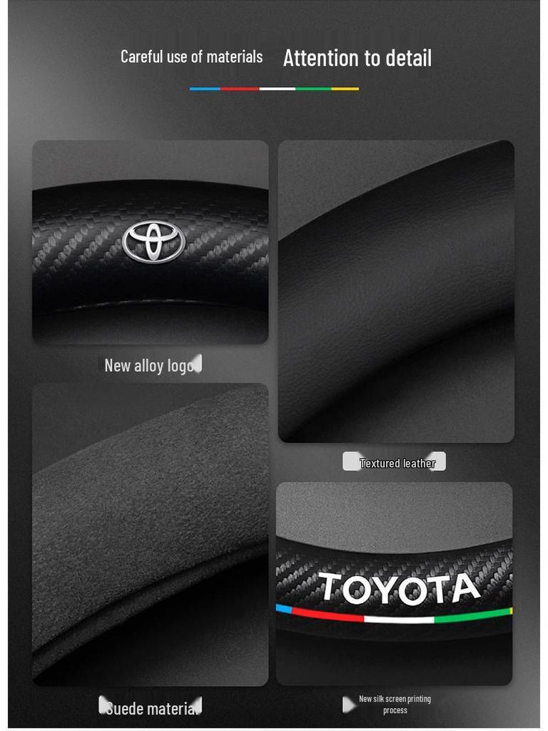Echtes Leder Carbonfaser Wildleder Lenkradbezug für Toyota Avalon (Modelle 2021-2026) - Ultradünnes Design