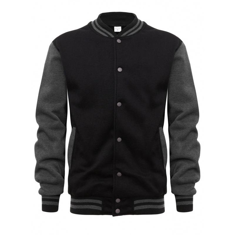 Mens Spring and Autumn Jackets Coats Baseball Collar Striped Patchwork Fashion Clothing Trends Slim Fit