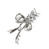 Vintage Ribbon Bow Hair Claw Zinc Zinc Alloy Balletcore Hairpin Retro Bowknot Hair Clip  Makeup Hair Clips