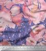 Soimoi Japan Crepe Satin Fabric Peony Watercolor Printed Craft Fabric by the metre 42 Inch