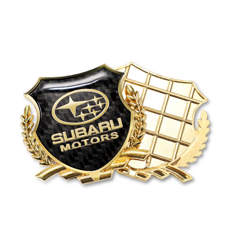 2Pcs Car Metal Eagle Badge Stickers Decorative Accessories For Subaru STI Forester Impreza Legacy Outback XV BRZ WRX Tribeca fiu8