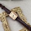 A simple women's watch, a small square watch, and a retro women's quartz watch.