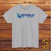 Republic Airlines Logo T-Shirt Black/Grey/White/Navy/Red/Light Blue S-5XL
