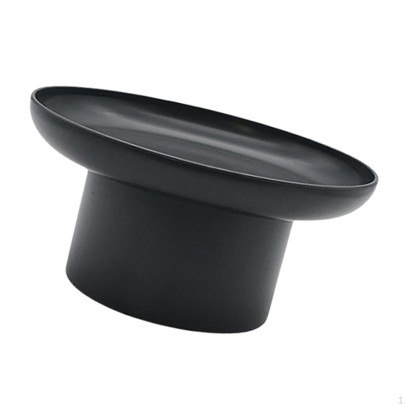 

Домашній круглий підставний піднос, тарілка для торта, тримач для кексів для вітальні, їдальні, настільного декору, десерту Small Black