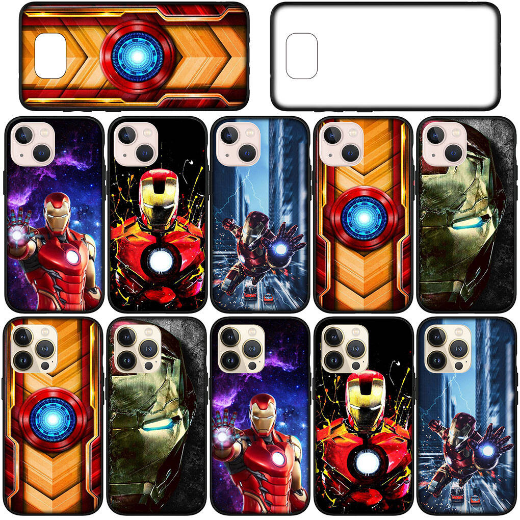 Cover for iPhone 17 16 15 Xiaomi Poco Redmi Note 14 13 12 11 Pro Max 9 16e Samsung Galaxy S25 S24 S23 OPPO Huawei Marvel Iron Man Ironman Phone Case