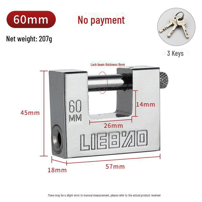 

Противоугонная прямоугольная защита навесного замка с функциями защиты от взлома и сдвига для дверей и шкафов