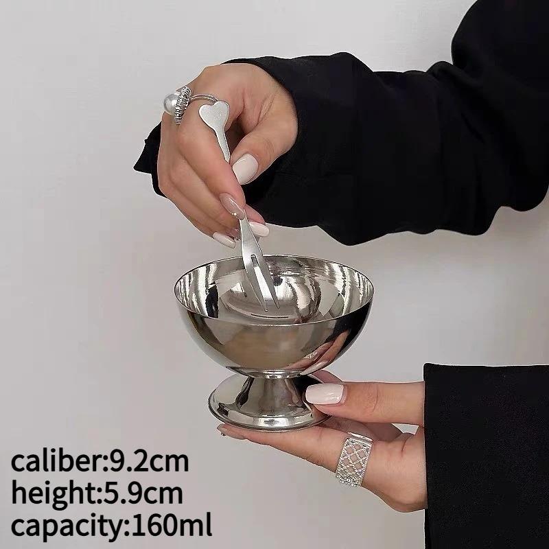

Чашка для мороженого из нержавеющей стали, салатница, десертная тарелка с фруктами, тарелка для закусок, чашка для вина, домашняя кухня, барная посуда, товары для вечеринок