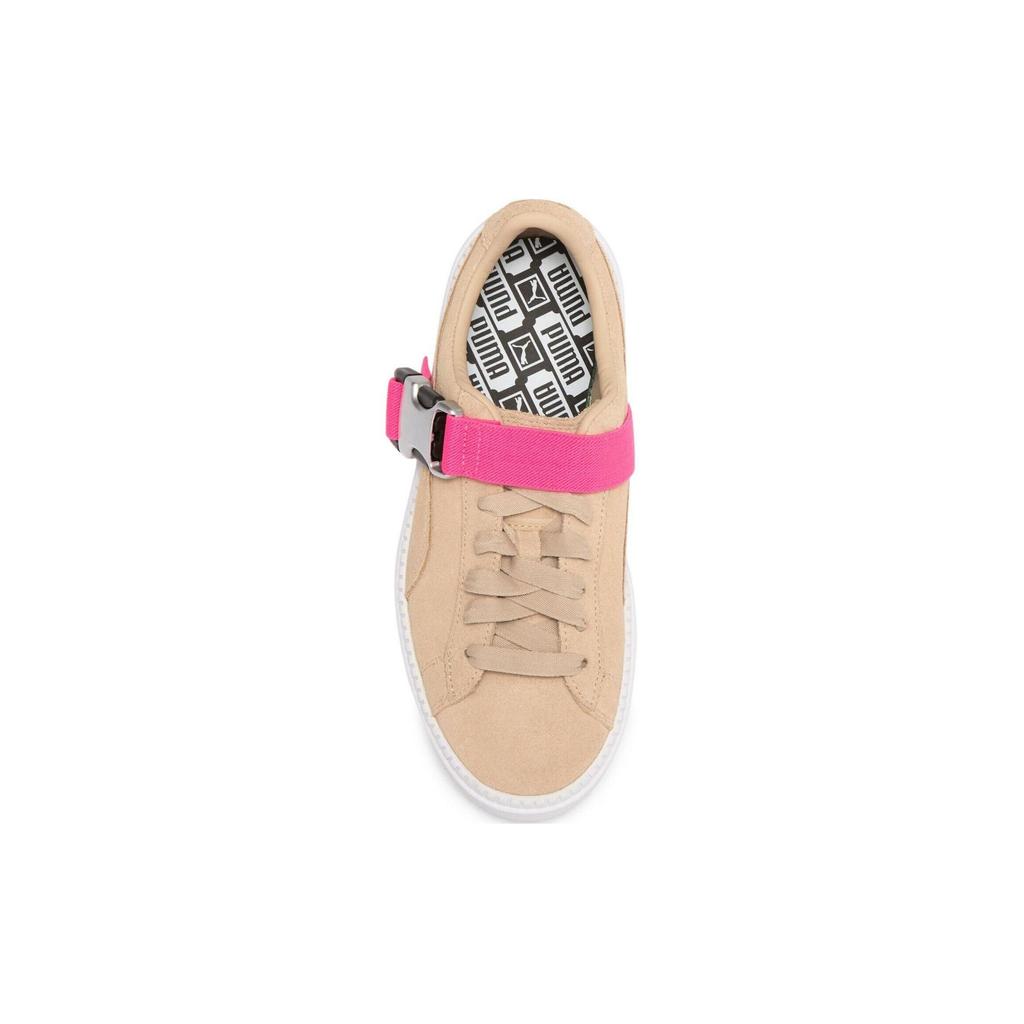 Fenty X Puma  Platform Trace Buckle Cement Pink Women Sneakers Brown White 367451-02