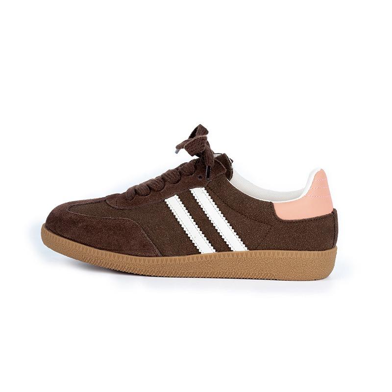 ~ Retro versatile color matching platform women's tide autumn and winter leisure sports board shoes flat white shoes