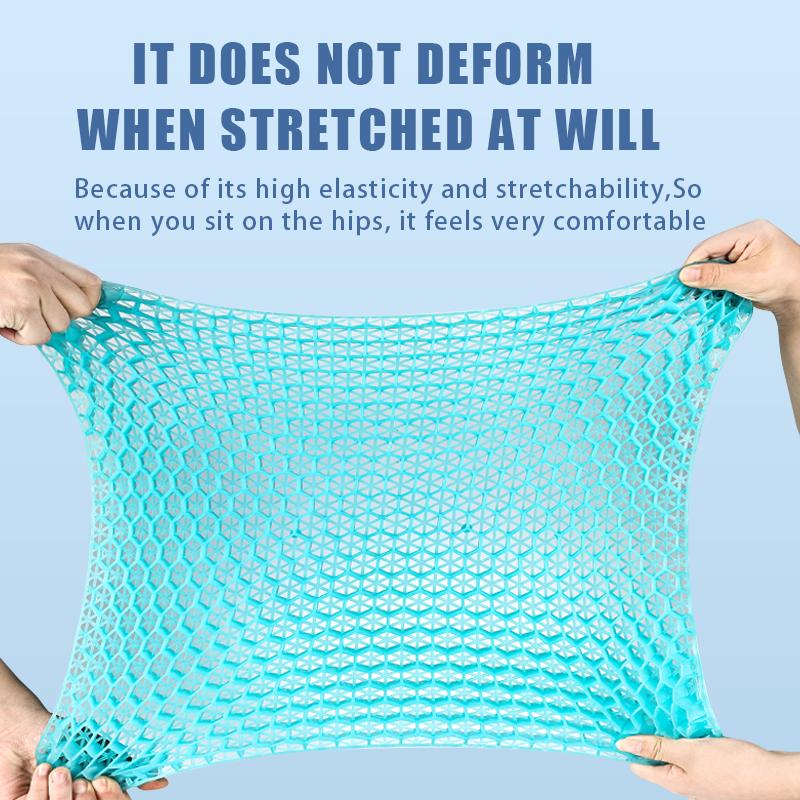Gel Seat Cushion Summer Breathable Honeycomb Design For Pressure Relief Back Tailbone Pain - Home Office Wheelchair Chair Cars