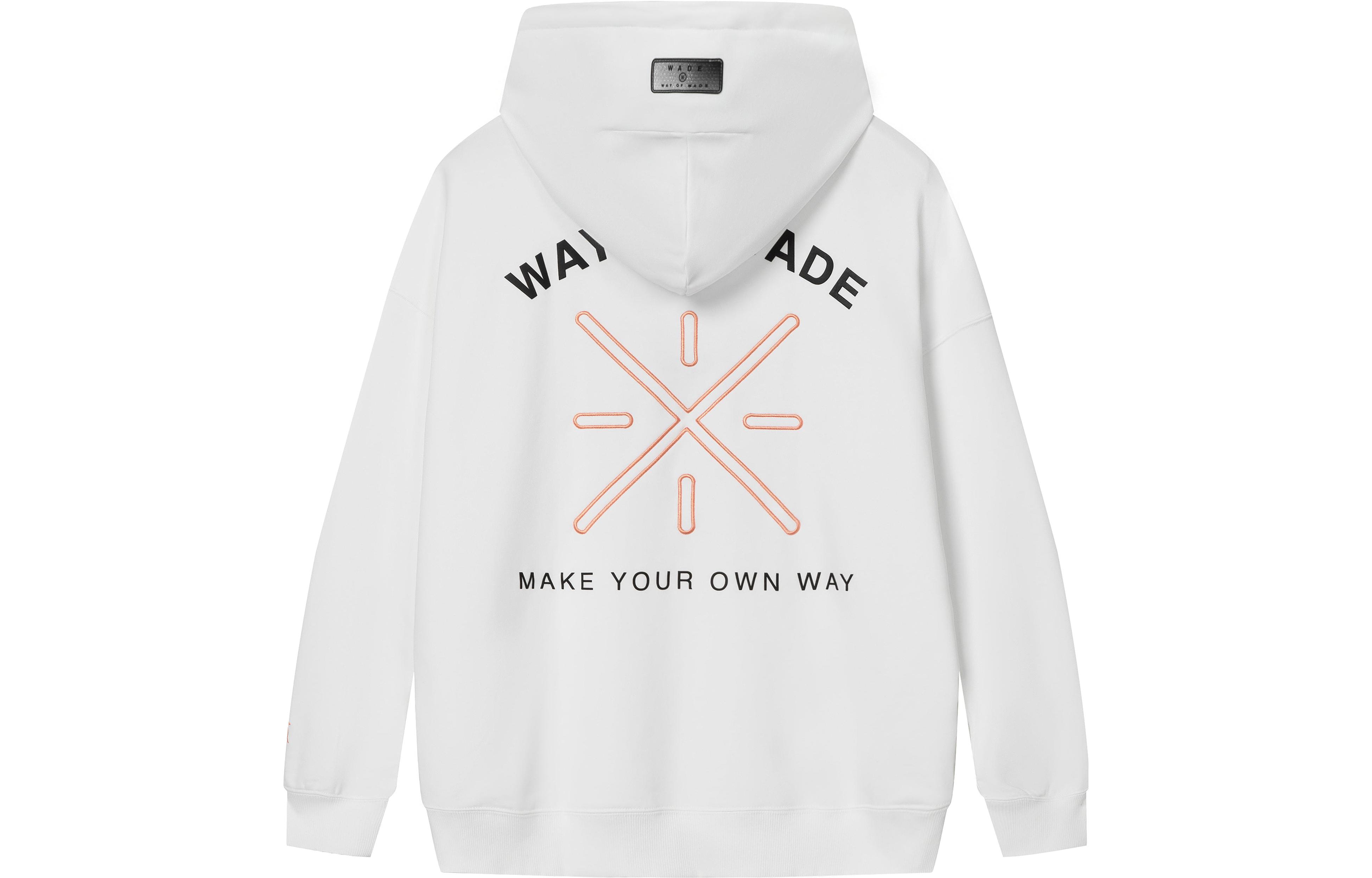 Li Ning Sweatshirts Men s White Hooded Moderate Regular AWDSA29-2 L