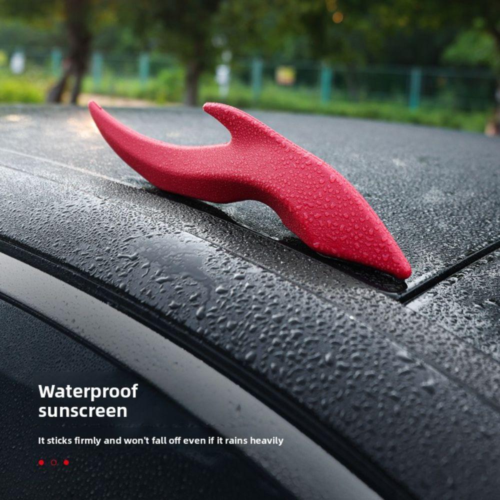 1 Pair Self-Adhesive Car Roof Decor Firm Funny Car Stickers Stylish 3D Dragon Horns  SUV