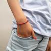 European & American Style Hand-Woven Evil Eye Adjustable Red Rope Bracelet
