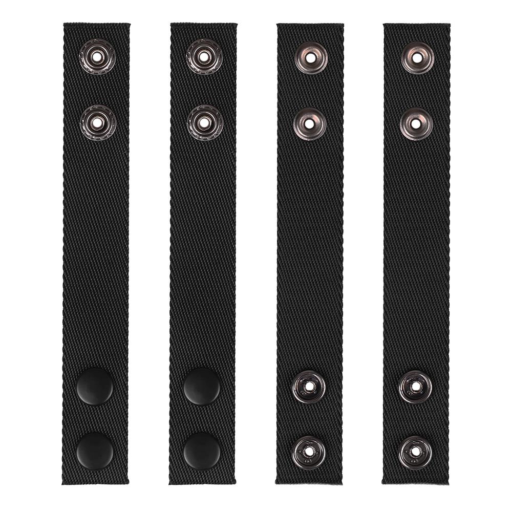 4 PCS Utility Belt Keepers Removable Snap Waist Belt Keepers for 2.0in Waist Belt