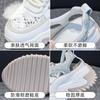 Leather platform dad shoes summer new comfortable hollow breathable sports and leisure sandals