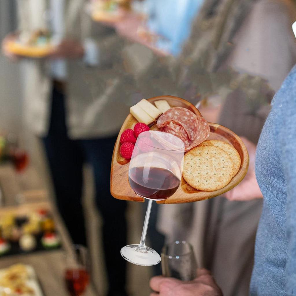 Appetizer Plate Cupcake Board, Handheld Snack Tray with Cup Holder for Home Wedding