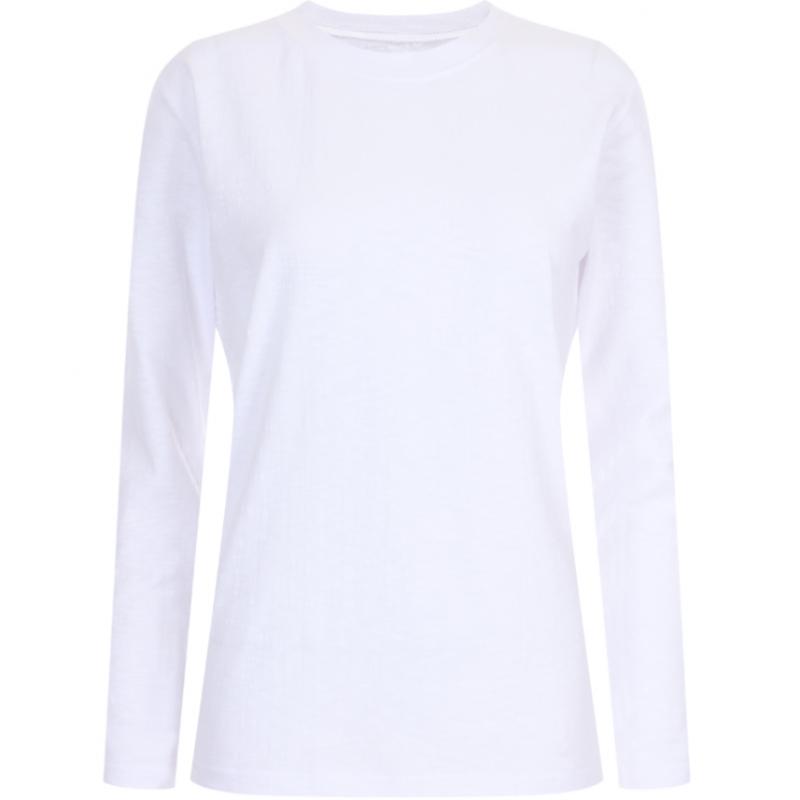 Shop Women CoTTon Span Daily Plain Long Sleeve T shirT Black Dai Wsh 20325