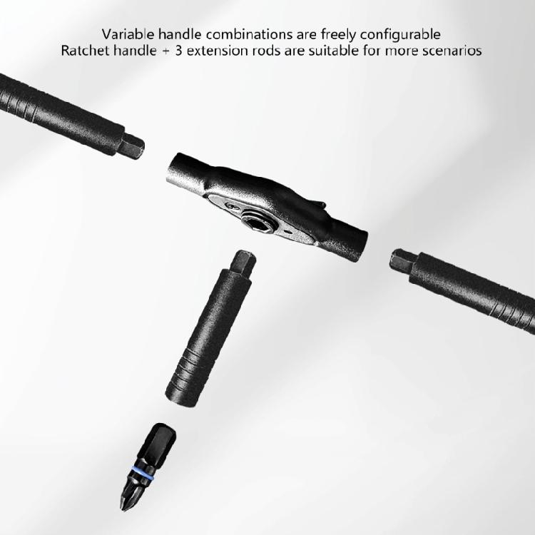 Ratcheting Screwdriver With Interchangeable Magnetic Bit And Nonslip Grip For Electronics Maintenance