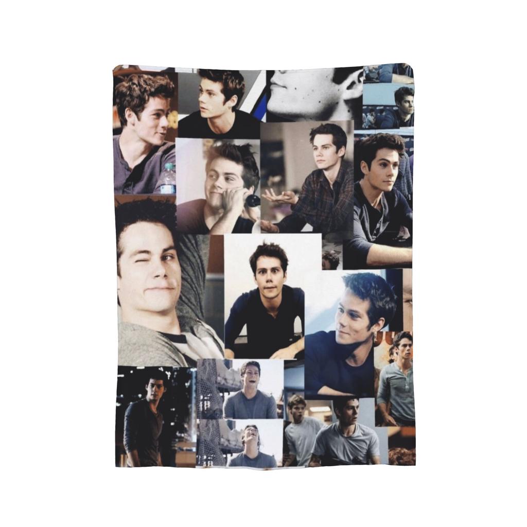Stiles Teen Wolf Vintage Flanelldecken Dylan O'Brien Lustige Überwurfdecke für Bett Sofa Couch 200x150cm Tagesdecke,