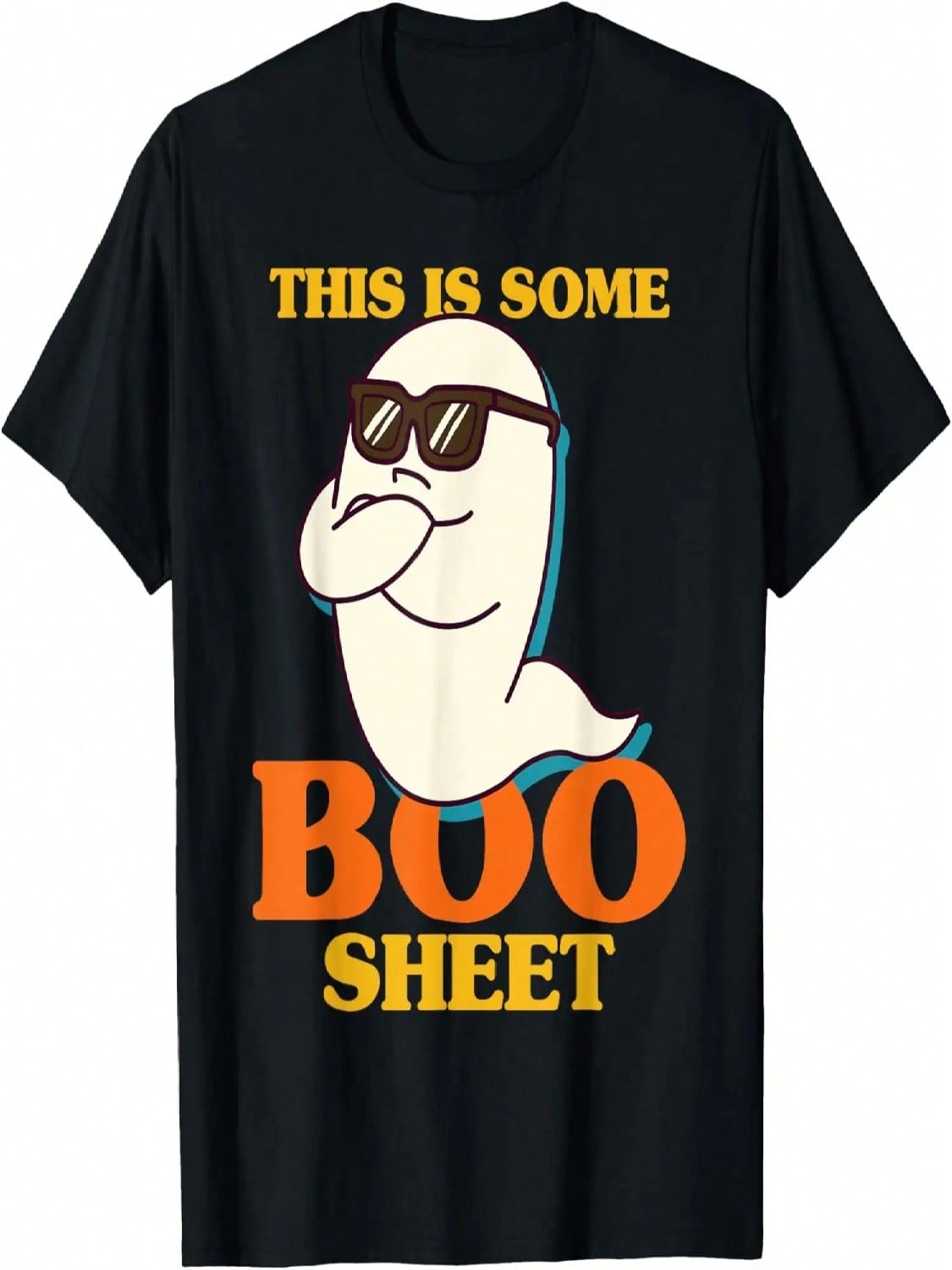 This Is Some Boo Sheet Ghost Retro Vintage Halloween Costume T-Shirt S разноцветный