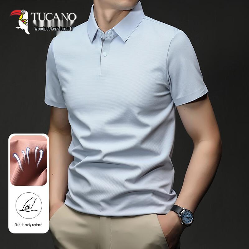 TUCANO Men s Ice Silk Short-Sleeve Polo Shirt 50