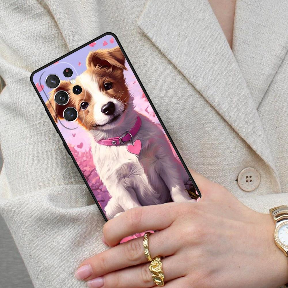 Cartoon Maltese Dog Cell Phone Case for Samsung Galaxy S26 Ultra S25 S24 S23 S22 S21 S20 Note10 Cover