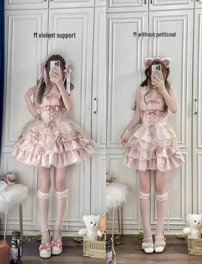 Rose Butler JSK Ballet Lolita Full Set Subculture Dopamine Style
