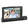 3 Channel Dash Cam Rotatable 1080P Full HD 4in IPS Touch Screen Motion Detection Loop Recording