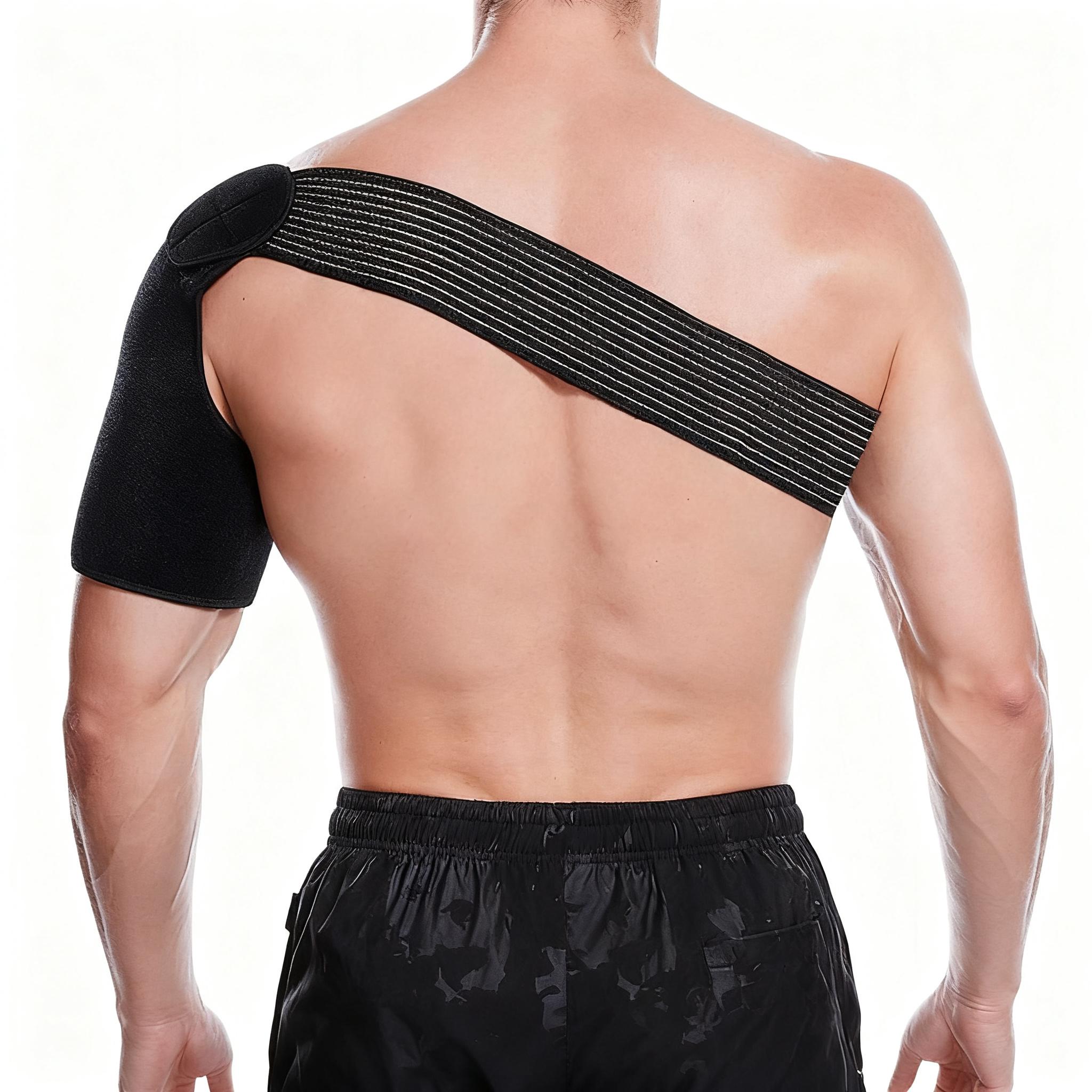 Adjustable Shoulder Support Shoulder Belt Shoulder Support Brace Sport Protector чёрный