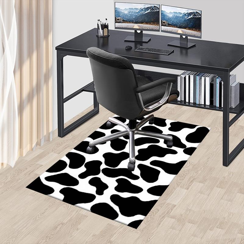 1PC cow print Extra Large Non Slip Floor carpet, Office, family, bedroom, Studio Large Area Rug Indoor Rugs, Vibrant Colors