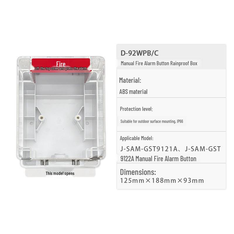 Bay D-92WPB/C Rainproof Manual Fire Alarm Button Box