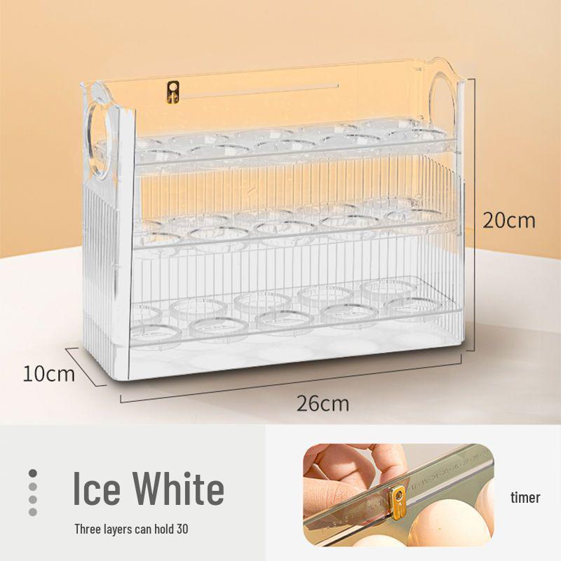 

Холодильник Боковая Дверь Коробка для Хранения Яиц белый