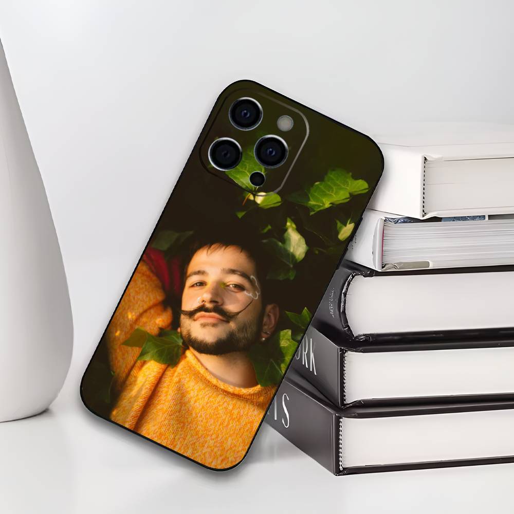 

C-Camilo Phone Case For iPhone 17,16,15,14,13,12,11 Plus,Pro Max,XS,Soft Silicone Black Cover iPhone15plus
