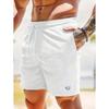 Pantaloncini Sportivi da Uomo in Velluto a Coste Monocolore con Lacci 2026